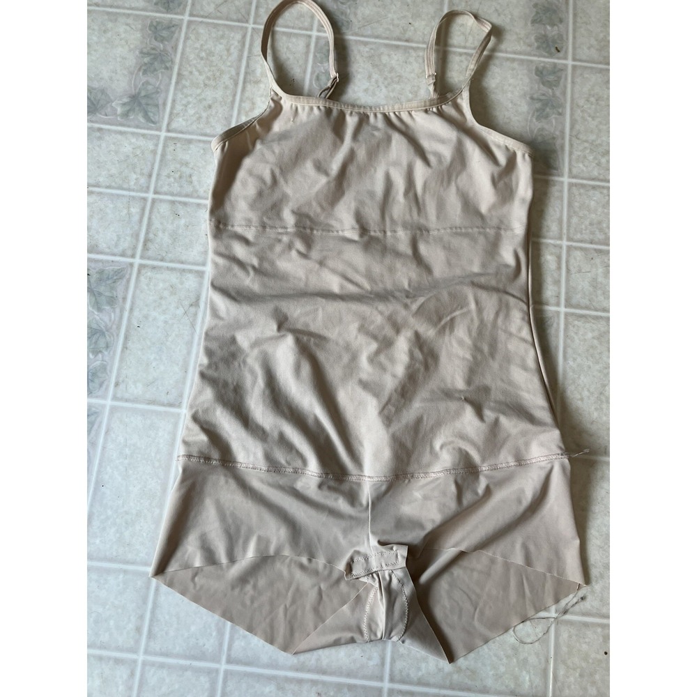 MAIDENFORM Body Shaper XL Body Compression Adjustable Straps Nude